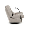 Polohovací křeslo, elektrické zabudované ovládání, béžová, látka, TV-7081 LAN2