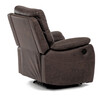 Polohovací křeslo, elektrické zabudované ovládání, hnědá, látka vintage, TV-4094 BR3