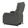 Polohovací křeslo, elektrické kabelové ovládání, šedá, látka, TV-5482 GREY2