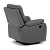 Polohovací křeslo, elektrické zabudované ovládání, šedá, látka vintage, TV-4094 GREY3