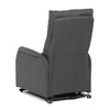 Polohovací křeslo, elektrické kabelové ovládání, šedá, látka, TV-5482 GREY2
