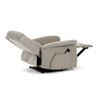 Polohovací křeslo, elektrické kabelové ovládání, béžová, látka, TV-7072 LAN2