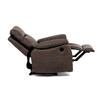 Polohovací křeslo, elektrické zabudované ovládání, hnědá, látka vintage, TV-4094 BR3