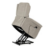 Polohovací křeslo, elektrické kabelové ovládání, béžová, látka, TV-7072 LAN2