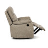 Relaxační křeslo, elektrické bezdrátové ovládání, béžová, látka vintage, TV-4094 LAN3