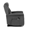 Polohovací křeslo, elektrické kabelové ovládání, šedá, látka, TV-7072 GREY2