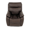 Polohovací křeslo, elektrické zabudované ovládání, hnědá, látka vintage, TV-4094 BR3