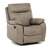 Relaxační křeslo, elektrické bezdrátové ovládání, béžová, látka vintage, TV-4094 LAN3