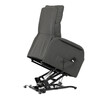 Polohovací křeslo, elektrické kabelové ovládání, šedá, látka, TV-5482 GREY2