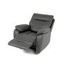 Polohovací křeslo, elektrické zabudované ovládání, šedá, látka vintage, TV-4094 GREY3