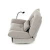Polohovací křeslo, elektrické zabudované ovládání, béžová, látka, TV-7081 LAN2