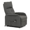 Polohovací křeslo, elektrické kabelové ovládání, šedá, látka, TV-5482 GREY2