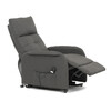 Polohovací křeslo, elektrické kabelové ovládání, šedá, látka, TV-5482 GREY2