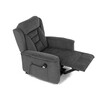 Polohovací křeslo, elektrické kabelové ovládání, šedá, látka, TV-7072 GREY2