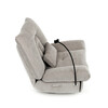 Polohovací křeslo, elektrické zabudované ovládání, béžová, látka, TV-7081 LAN2
