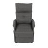 Polohovací křeslo, elektrické kabelové ovládání, šedá, látka, TV-5482 GREY2