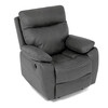 Polohovací křeslo, elektrické zabudované ovládání, šedá, látka vintage, TV-4094 GREY3