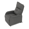 Polohovací křeslo, elektrické kabelové ovládání, šedá, látka, TV-5482 GREY2