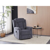 Polohovací křeslo, elektrické kabelové ovládání, šedá, látka, TV-7072 GREY2