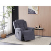 Polohovací křeslo, elektrické kabelové ovládání, šedá, látka, TV-7072 GREY2