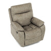 Relaxační křeslo, elektrické bezdrátové ovládání, béžová, látka vintage, TV-4094 LAN3