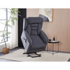 Polohovací křeslo, elektrické kabelové ovládání, šedá, látka, TV-7072 GREY2