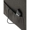 Polohovací křeslo, elektrické kabelové ovládání, šedá, látka, TV-5482 GREY2