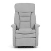 Polohovací křeslo, elektrické zabudované ovládání, šedá, látka, TV-925 SIL2