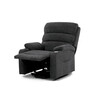 Polohovací křeslo, elektrické kabelové ovládání, šedá, látka, TV-S8348 GREY2