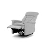 Polohovací křeslo, elektrické zabudované ovládání, šedá, látka, TV-925 SIL2