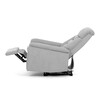 Polohovací křeslo, elektrické zabudované ovládání, šedá, látka, TV-925 SIL2