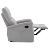 Polohovací křeslo, šedá, látka, TV-916 SIL2