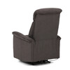 Polohovací křeslo, elektrické zabudované ovládání, hnědá, látka, TV-925 BR2