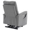 Polohovací křeslo, elektrické zabudované ovládání, šedá, látka, TV-929 GREY2