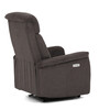 Polohovací křeslo, elektrické zabudované ovládání, hnědá, látka, TV-925 BR2