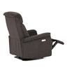 Polohovací křeslo, elektrické zabudované ovládání, hnědá, látka, TV-925 BR2