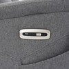 Polohovací křeslo, elektrické zabudované ovládání, šedá, látka, TV-929 GREY2