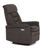 Polohovací křeslo, elektrické zabudované ovládání, hnědá, látka, TV-925 BR2