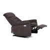 Polohovací křeslo, elektrické zabudované ovládání, hnědá, látka, TV-925 BR2