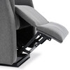 Polohovací křeslo, elektrické zabudované ovládání, šedá, látka, TV-929 GREY2