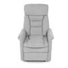 Polohovací křeslo, elektrické zabudované ovládání, šedá, látka, TV-925 SIL2