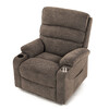 Křeslo polohovací, elektrické kabelové ovládání, béžová látka, TV-S8348 CRM2