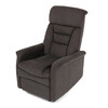 Polohovací křeslo, elektrické zabudované ovládání, hnědá, látka, TV-925 BR2