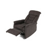 Polohovací křeslo, elektrické zabudované ovládání, hnědá, látka, TV-925 BR2