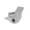 Polohovací křeslo, elektrické zabudované ovládání, šedá, látka, TV-925 SIL2