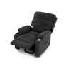Polohovací křeslo, elektrické kabelové ovládání, šedá, látka, TV-S8348 GREY2