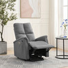 Polohovací křeslo, elektrické zabudované ovládání, šedá, látka, TV-929 GREY2