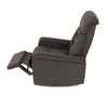 Polohovací křeslo, elektrické zabudované ovládání, hnědá, látka, TV-925 BR2