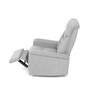 Polohovací křeslo, elektrické zabudované ovládání, šedá, látka, TV-925 SIL2