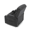 Polohovací křeslo, elektrické kabelové ovládání, šedá, látka, TV-S8348 GREY2